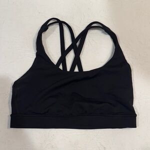 Lululemon Athletica Black Cross-Back Sports Bra